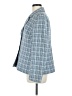 Le Suit 100% Polyester Houndstooth Blue Blazer Size M (estimated) - photo 5