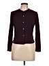 JS Collections 100% Polyester Burgundy Long Sleeve Blouse Size 10 Petite - photo 1