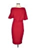 Alexia Admor Solid Red Cocktail Dress Size L - photo 1