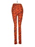 Lularoe Print Orange Leggings One size - photo 2