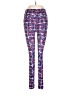 Lularoe Print Purple Leggings One size - photo 1