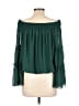 Unbranded Green 3/4 Sleeve Blouse Size L - photo 2