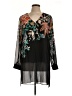 Chico's 100% Polyester Black 3/4 Sleeve Blouse Size Lg (2) - photo 1