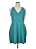 Fabletics Solid Teal Casual Dress Size 1X - photo 1