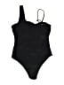 Unbranded Solid Black One Piece Swimsuit Size M - photo 2