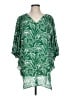 Chico's 100% Polyester Green 3/4 Sleeve Blouse Size L - photo 1
