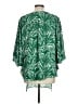 Chico's 100% Polyester Green 3/4 Sleeve Blouse Size L - photo 2