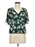 Sienna Sky 100% Polyester Green Short Sleeve Blouse Size M - photo 1