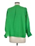 Jade 100% Polyester Green 3/4 Sleeve Blouse Size M - photo 2