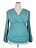 Grace Karin Teal Long Sleeve Blouse Size 2X - photo 1