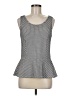 Ann Taylor Factory Chevron-herringbone Gray Sleeveless Top Size M - photo 1