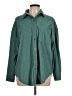 Unbranded 100% Polyester Solid Green Long Sleeve Blouse Size L - photo 1