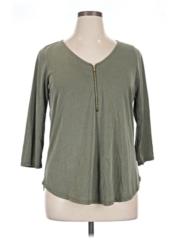 Green Envelope 3/4 Sleeve T-Shirt (view 1)