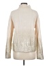 Ann Taylor Metallic Ivory Turtleneck Sweater Size M - photo 2