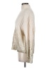 Ann Taylor Metallic Ivory Turtleneck Sweater Size M - photo 5