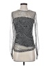 DKNY Silver Long Sleeve Blouse Size XS - photo 1