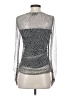 DKNY Silver Long Sleeve Blouse Size XS - photo 2