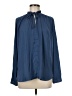 Ann Taylor LOFT Blue Long Sleeve Blouse Size M - photo 1