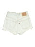 Levi's 100% Cotton Ivory Denim Shorts Size 24 waist - photo 2