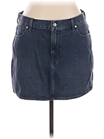 Madewell Denim Mini Skirt in Hodgeman Wash (view 1)