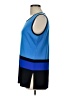 misook 100% Acrylic Blue Sleeveless Top Size L - photo 5