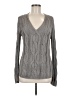 Lafayette 148 New York Gray Silk Pullover Sweater Size M - photo 1