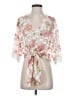 Full Circle Trends With Love Pink Kimono Size S - photo 1