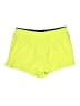 Fabletics 100% Polyester Graphic Solid Green Yellow Athletic Shorts Size 1X - photo 1