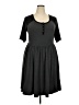 Unbranded Solid Gray Casual Dress Size 2X - photo 1
