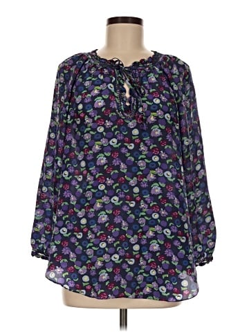 Rebecca Taylor Long Sleeve Silk Top (view 1)