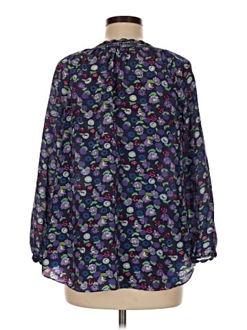 Rebecca Taylor Long Sleeve Silk Top (view 2)