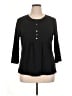 L.L.Bean 100% Cotton Black 3/4 Sleeve Top Size XL - photo 1