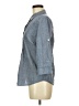 IZOD Chevron-herringbone Gray 3/4 Sleeve Button-Down Shirt Size M - photo 5