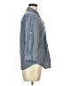IZOD Chevron-herringbone Gray 3/4 Sleeve Button-Down Shirt Size M - photo 4