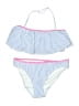 Crewcuts Stripes Blue Two Piece Swimsuit Size 16 - photo 1