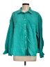 Gap 100% Cotton Teal Long Sleeve Button-Down Shirt Size L - photo 1