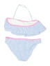 Crewcuts Stripes Blue Two Piece Swimsuit Size 16 - photo 2