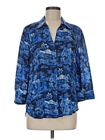 L'Agence 3/4 Sleeve Button-Down Shirt (view 1)