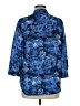 L'Agence 100% Viscose Print Blue 3/4 Sleeve Button-Down Shirt Size Med (2) - photo 2