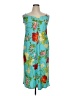 Natori Tropical Teal Cocktail Dress Size XL - photo 1