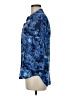 L'Agence 100% Viscose Print Blue 3/4 Sleeve Button-Down Shirt Size Med (2) - photo 5