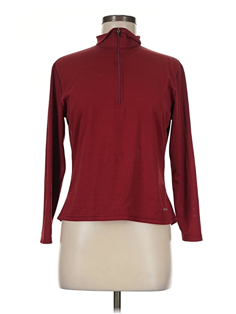 Pre-owned Eastern Mountain Sports Long Sleeve Turtleneck In Burgundy