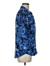 L'Agence 100% Viscose Print Blue 3/4 Sleeve Button-Down Shirt Size Med (2) - photo 4