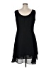 Virgo 100% Polyester Solid Black Cocktail Dress Size 16 - photo 2