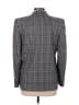 Burberry 100% Wool Plaid Gray Vintage wool blazer Size 10 - photo 2