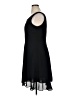 Virgo 100% Polyester Solid Black Cocktail Dress Size 16 - photo 5