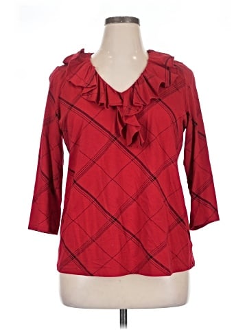 Lauren by Ralph Lauren 3/4 Sleeve T-Shirt (view 1)