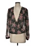 Bellatrix 100% Polyester Black Long Sleeve Blouse Size S - photo 1
