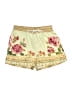 Unbranded Floral Yellow Shorts Size S - photo 1