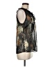 CAbi 100% Polyester Black Sleeveless Blouse Size M - photo 4
